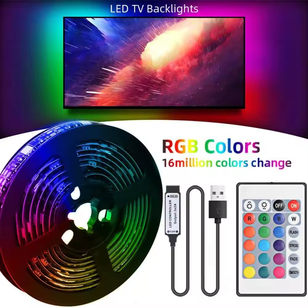 Joystar 1M 5V LED RGB Strip Lights Smd 4