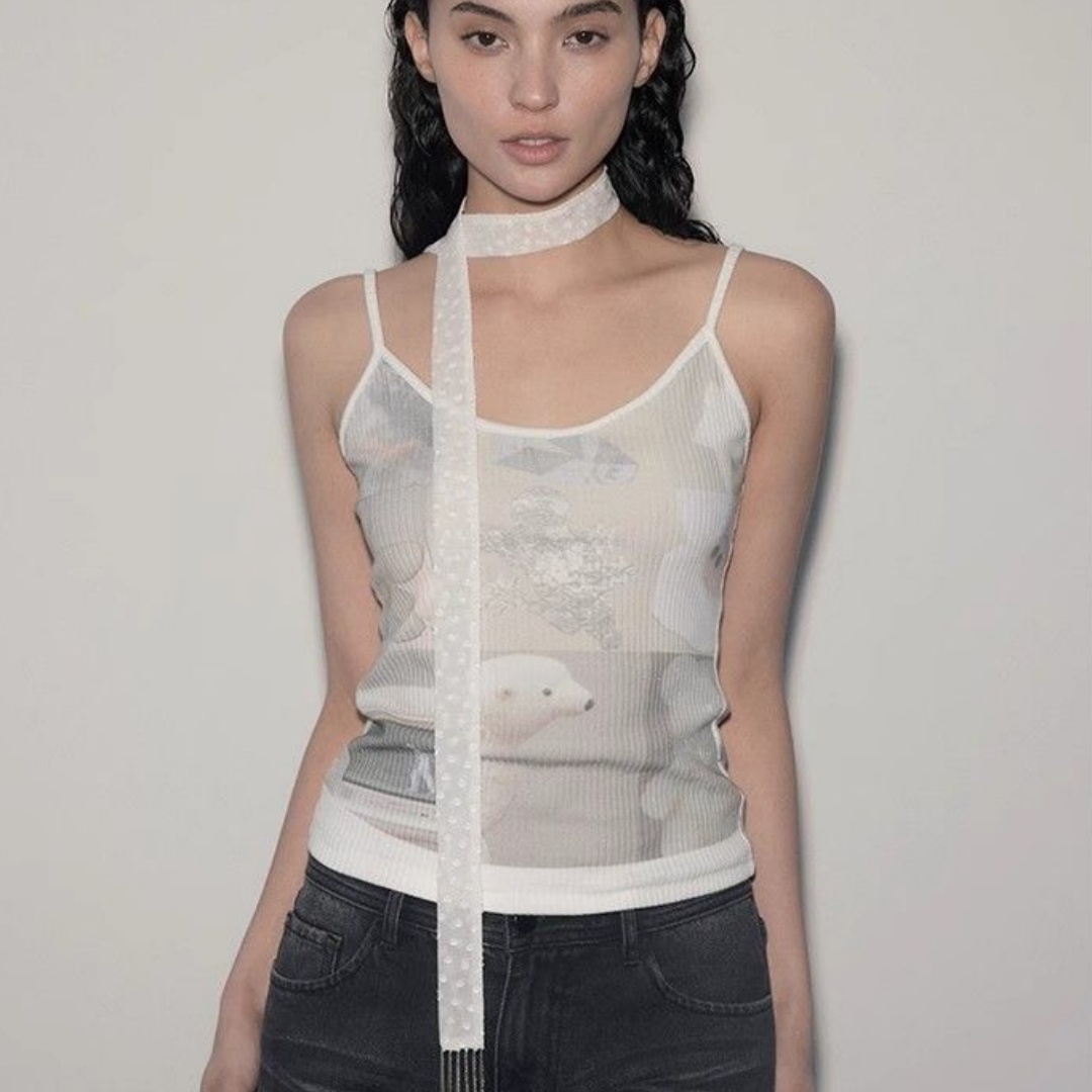 Women's Slim Fit Suspenders Vest