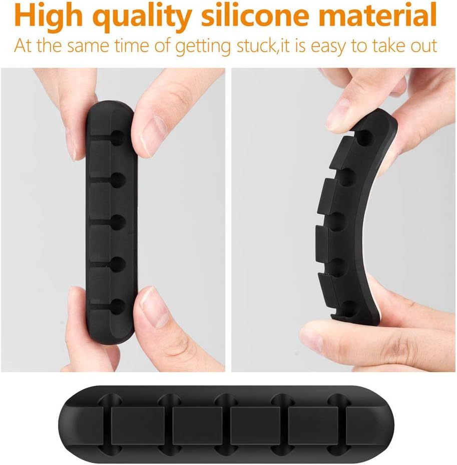Silicone Desk Clip Set Multipurpose Data Tie Management 2