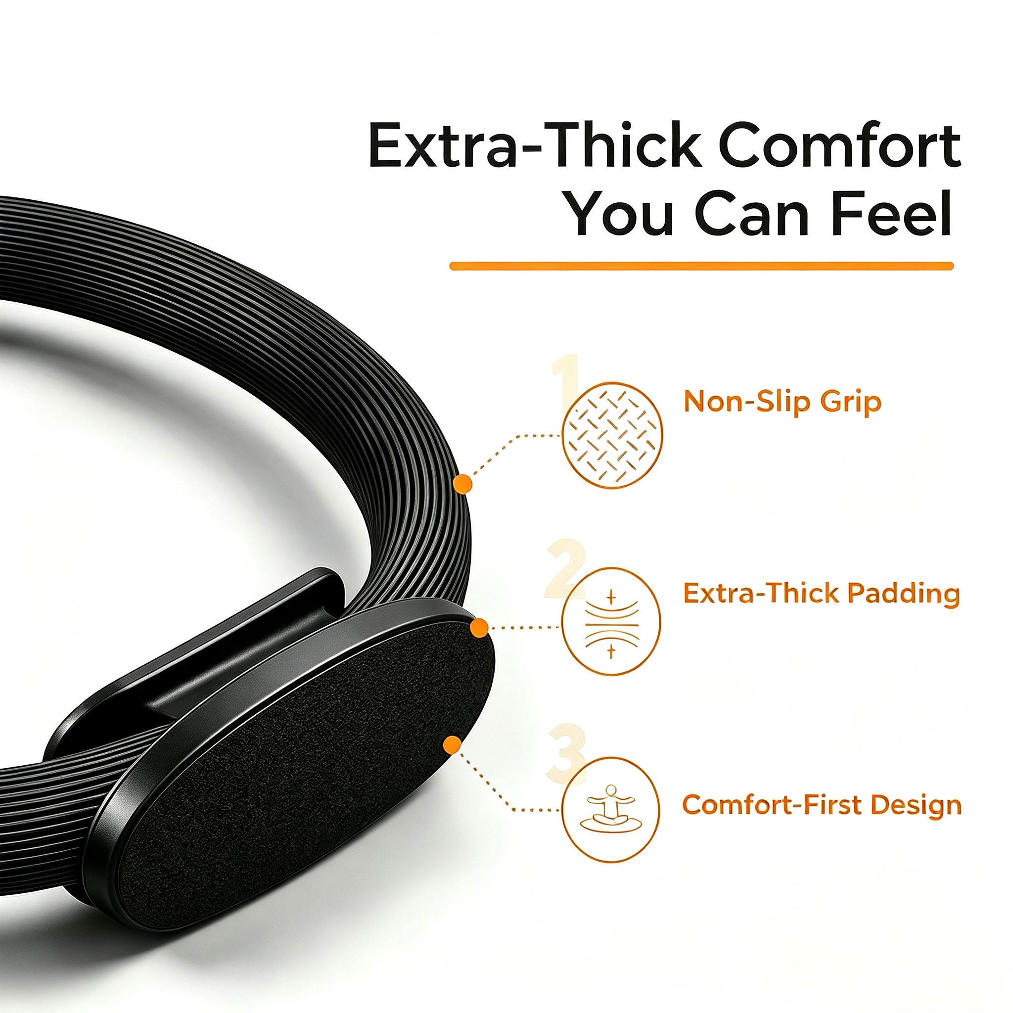 LEECORK Pilates Magic Circle Exercise Ring 15 Inch 4