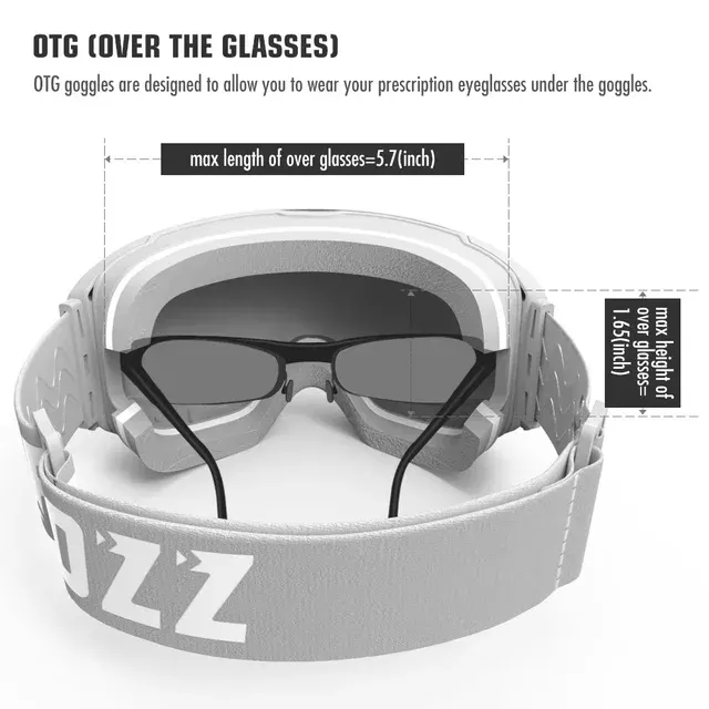 COPOZZ Magnetische Skibrille für Männer und Frauen UV400-Schutz 4