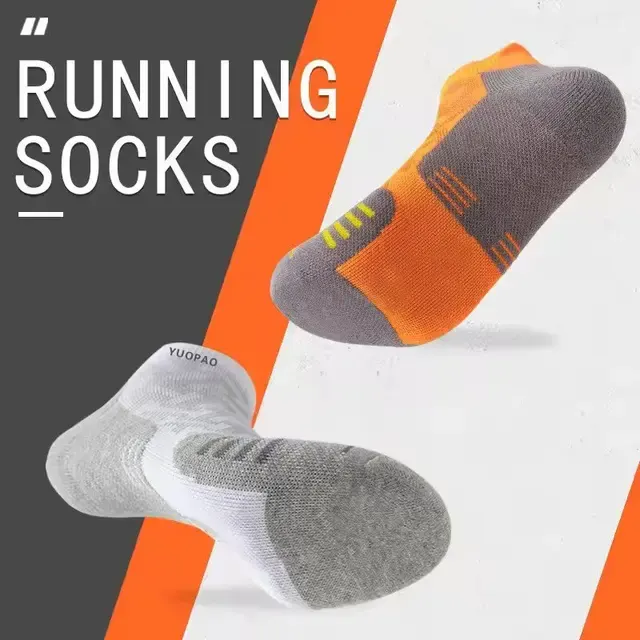 Cushioned Marathon Running Socks, Low Cut 4