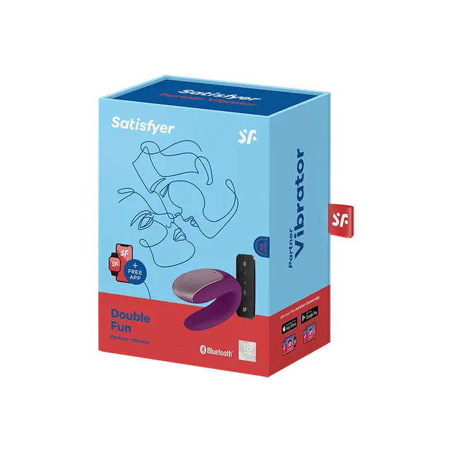 Vibratore per Coppia Double Fun White con APP 2