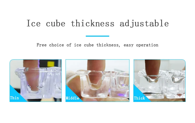 Commercial 380kg Cube Stainless Steel Ice Maker Machine 4