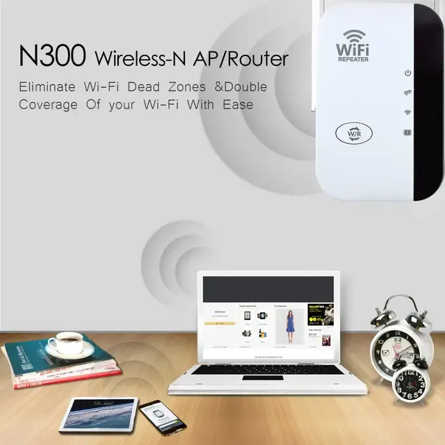 300Mbps Wireless WiFi Repeater Amplifier 4
