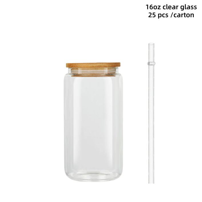 Frosted Glass Tumbler with Straw 40oz 4
