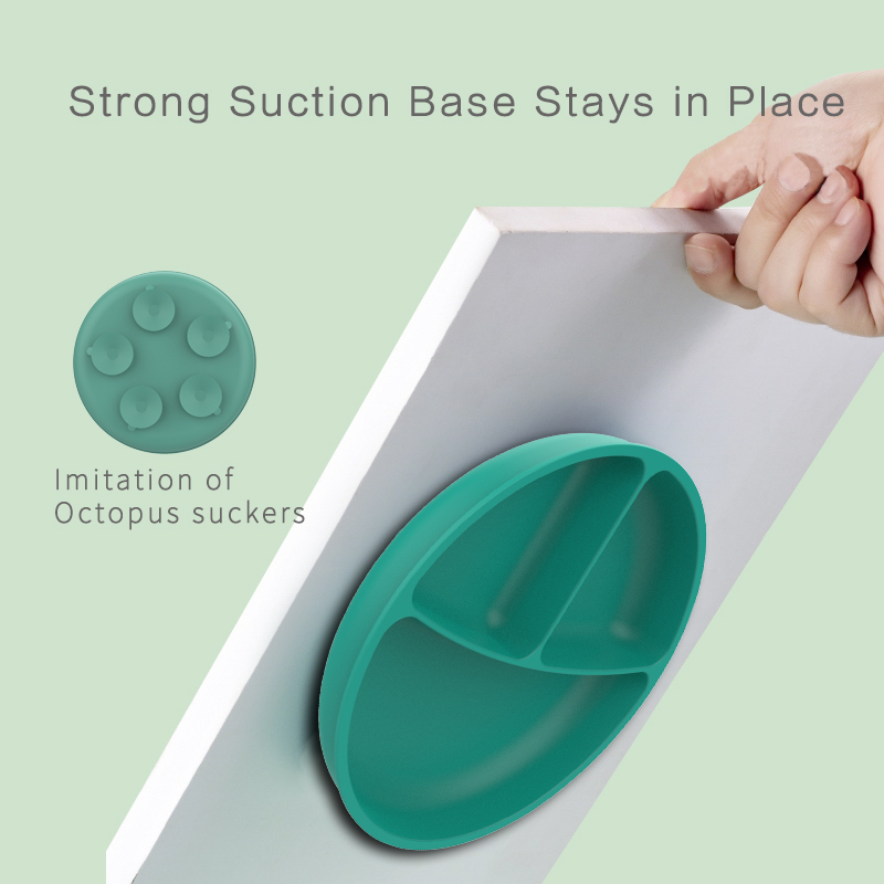 8 Pcs Baby Feeding Dining Products Silicone Dinnerware 3