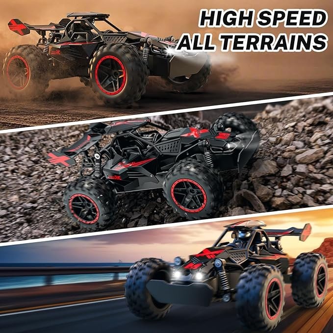 Kids' 1:18 Off-Road RC Truck with Lights 3