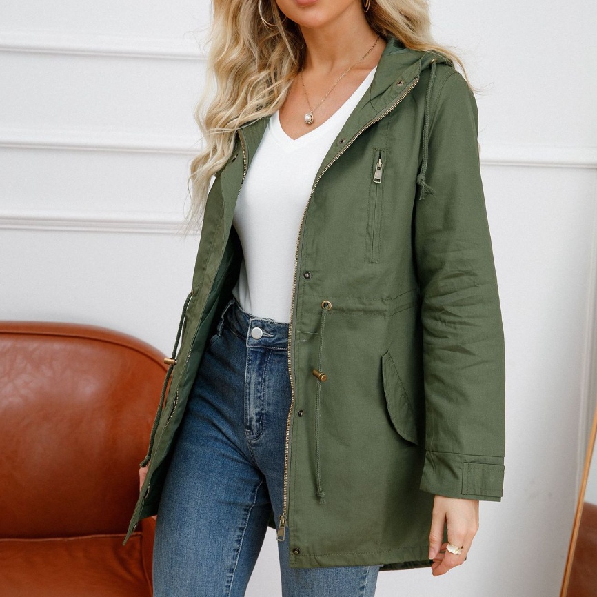 Women's Cotton Oversized Anorak Coat