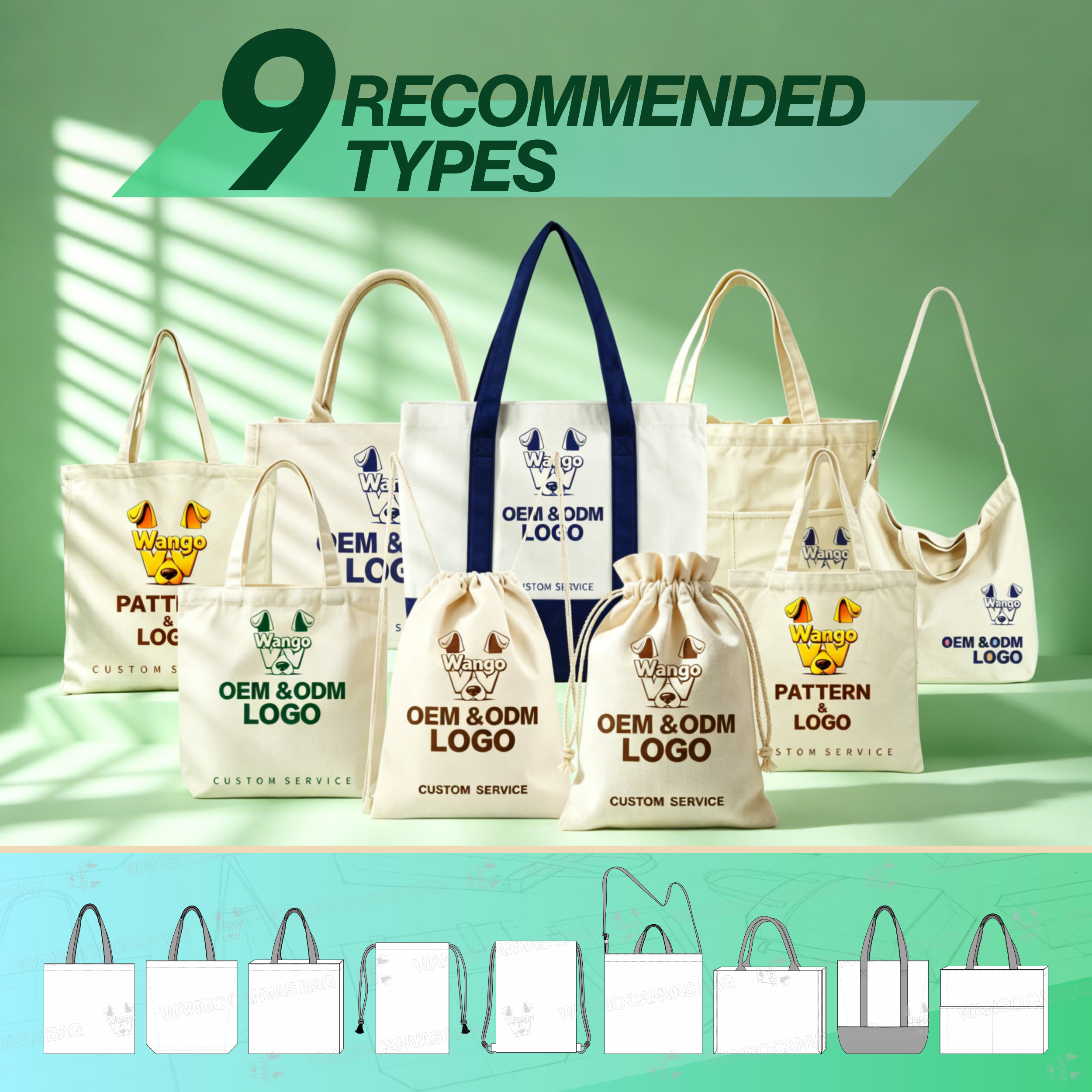 Eco Canvas Tote Bag Recycled Cotton 3
