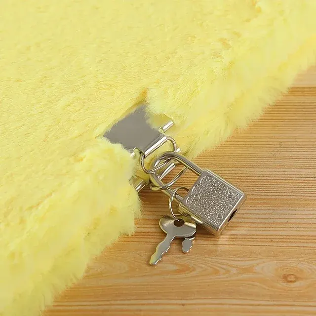 Plush Notebook with Lock 4