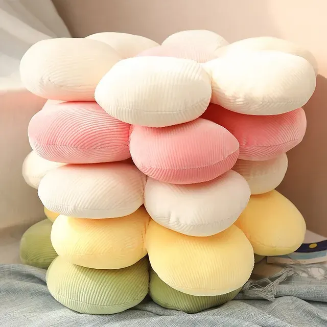 Colorful Flower Plush Pillow 35 cm 4
