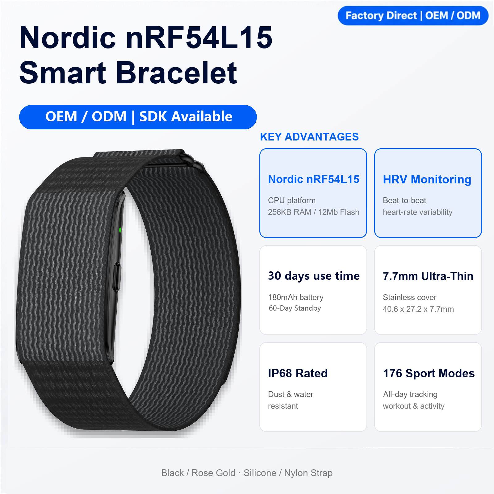 H59Pro Screenless Smart Bracelets for Health Sports Precision