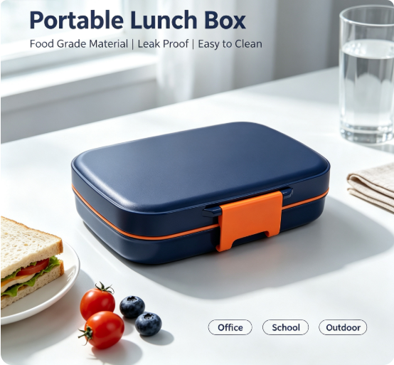 Kids School Bento Box Sealed Portable Food Container