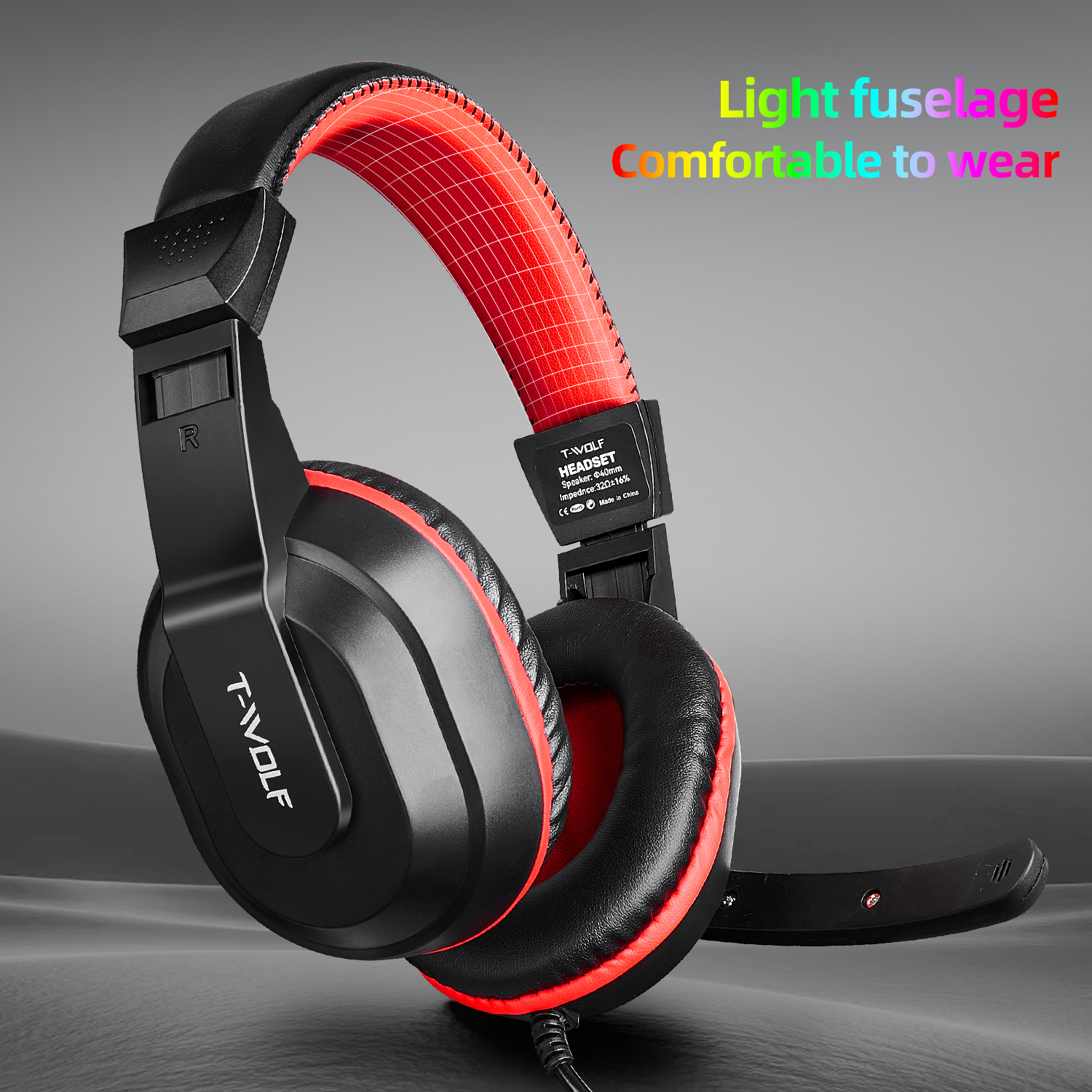 Wired On-Ear Gaming Headset with Mic 4