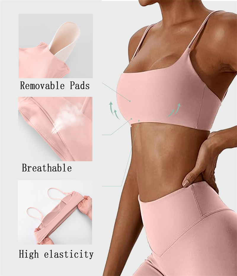 Lightweight U-Neck Compression Yoga Bra