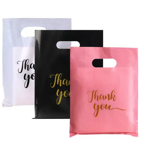 plastic thank-you bag