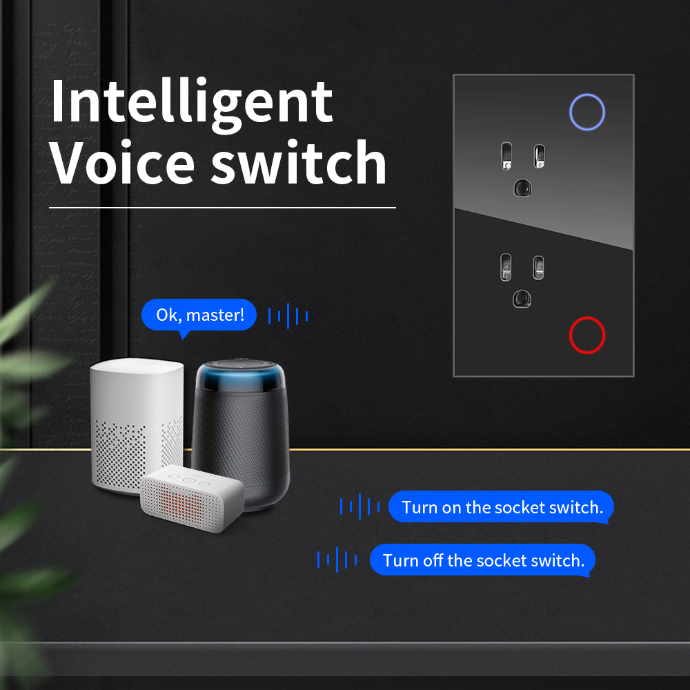 WiFi Smart Wall Socket Touch Switch 4