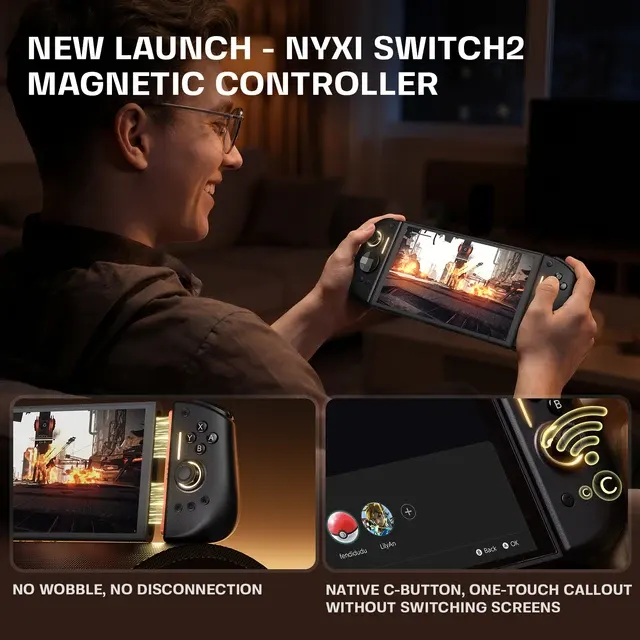 Wireless Switch 2 Gamepad with Joystick 2