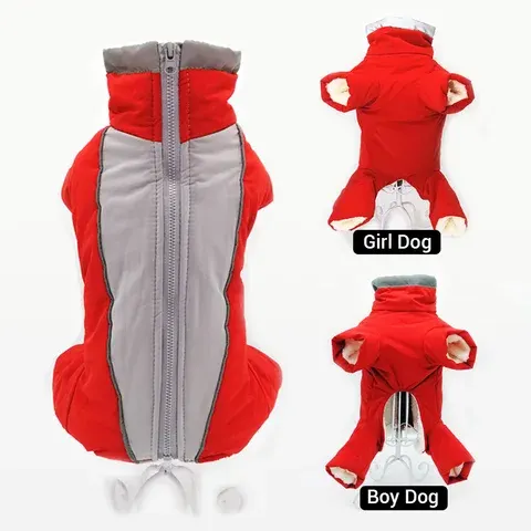 Winter-Overall für Hunde Warm Wasserdicht Haustier-Overall Hose Männlich