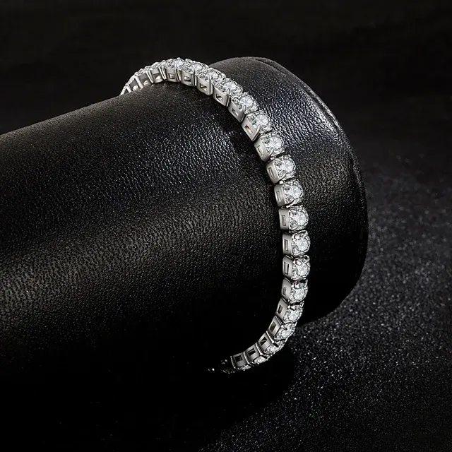 4mm Sterling Silver Zirconia Bracelet 2