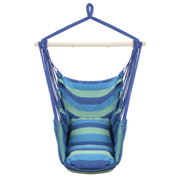 Galvanized Pipe Cut Gray Fringe Cushion Hanging Chair