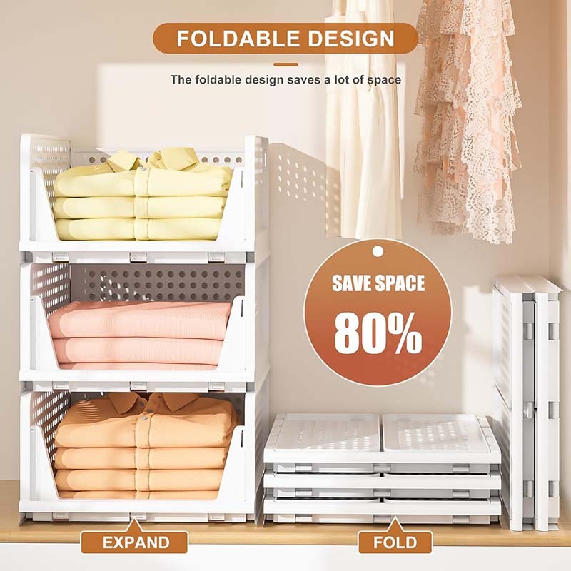 Space-Saving Stackable Closet Drawer Organizer 3