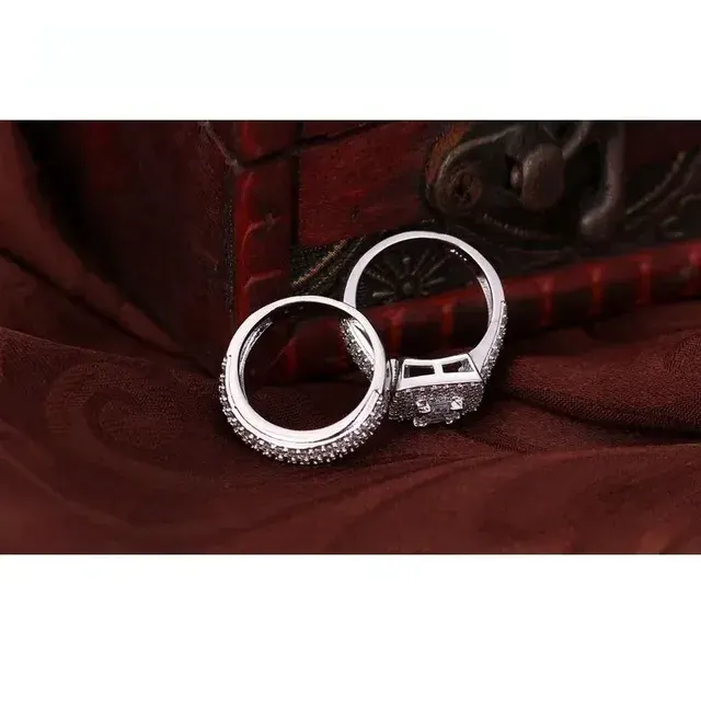 925 Sterling Silver Engagement Ring with Cubic Zirconia 3