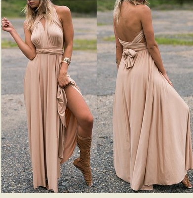 Multi-rope Crossover Backless Sexy Bandage Dress