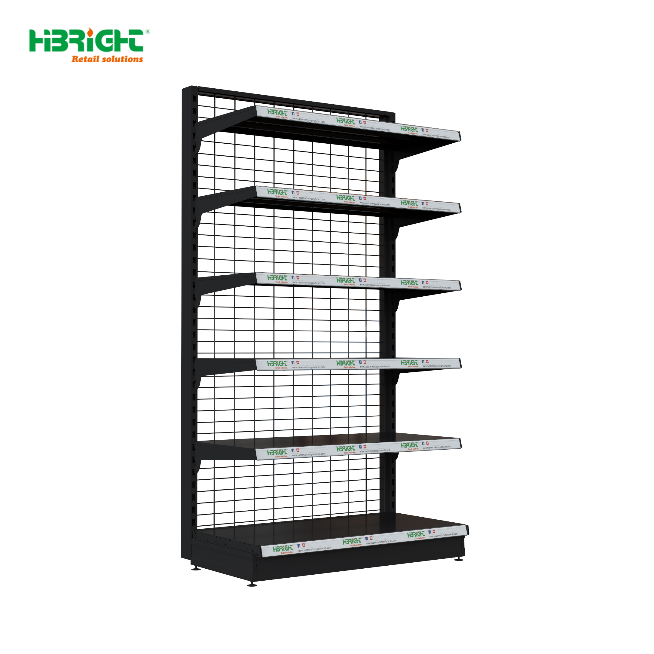 LED Gondola Shelf with Advertising Board 3