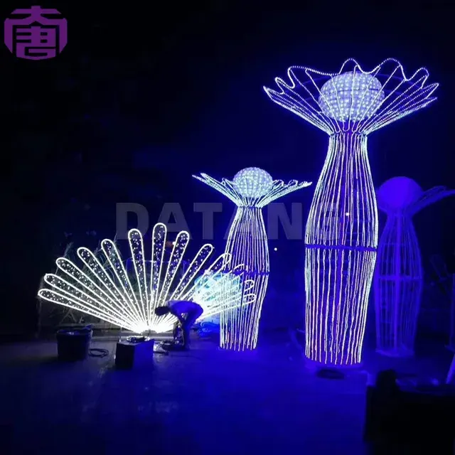 3D Christmas LED Tower Light for Outdoors 4