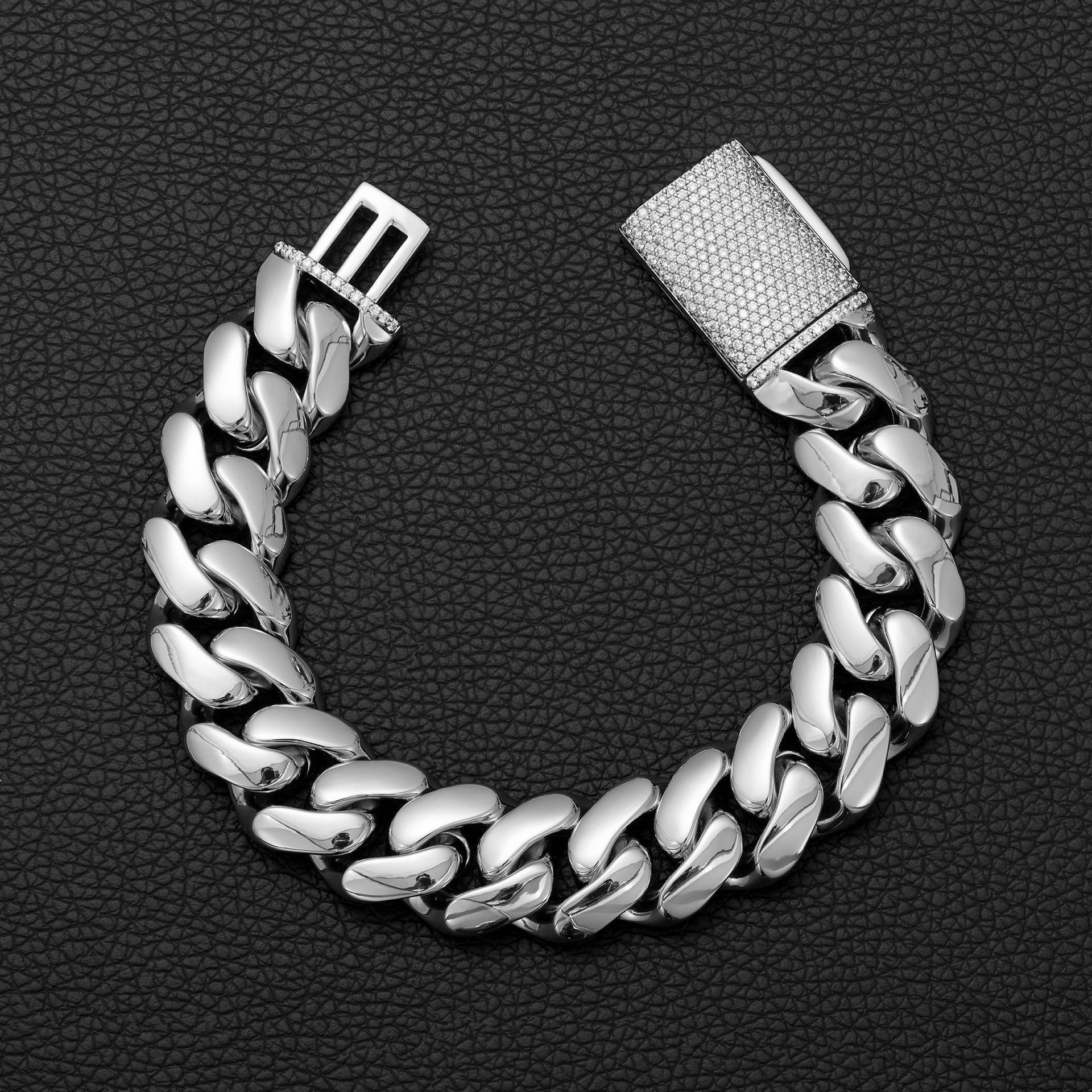 Stainless Steel Cuban Chain for Men Bracelet Necklace 4