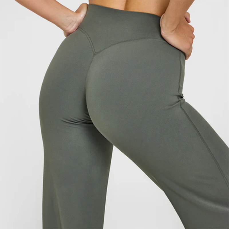 Full Length Hip Line Straight Leg Yoga Pants 2