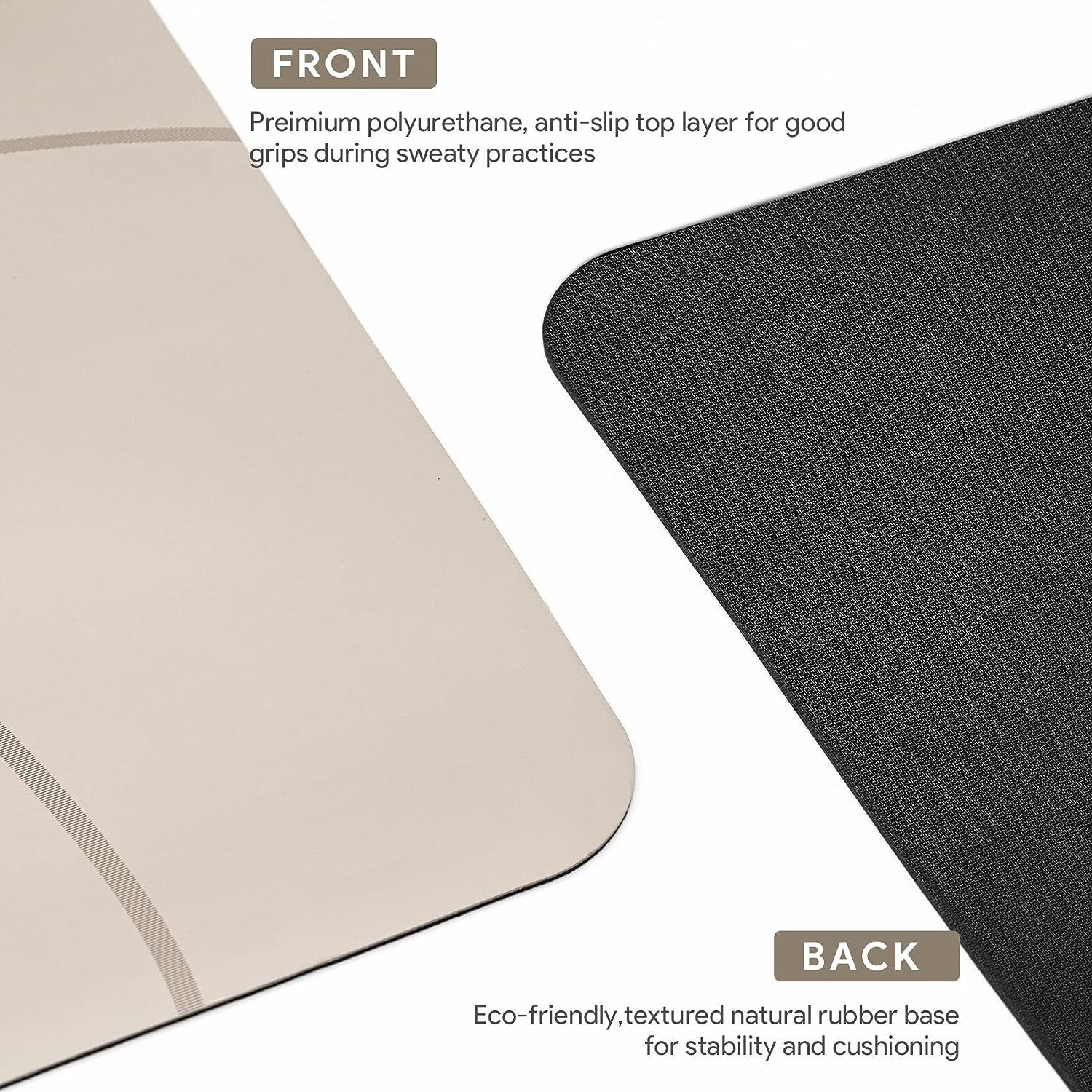 Vegan PU Non-Slip Yoga Mat 2