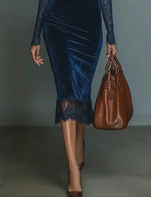 Velvet Evening Dress 3