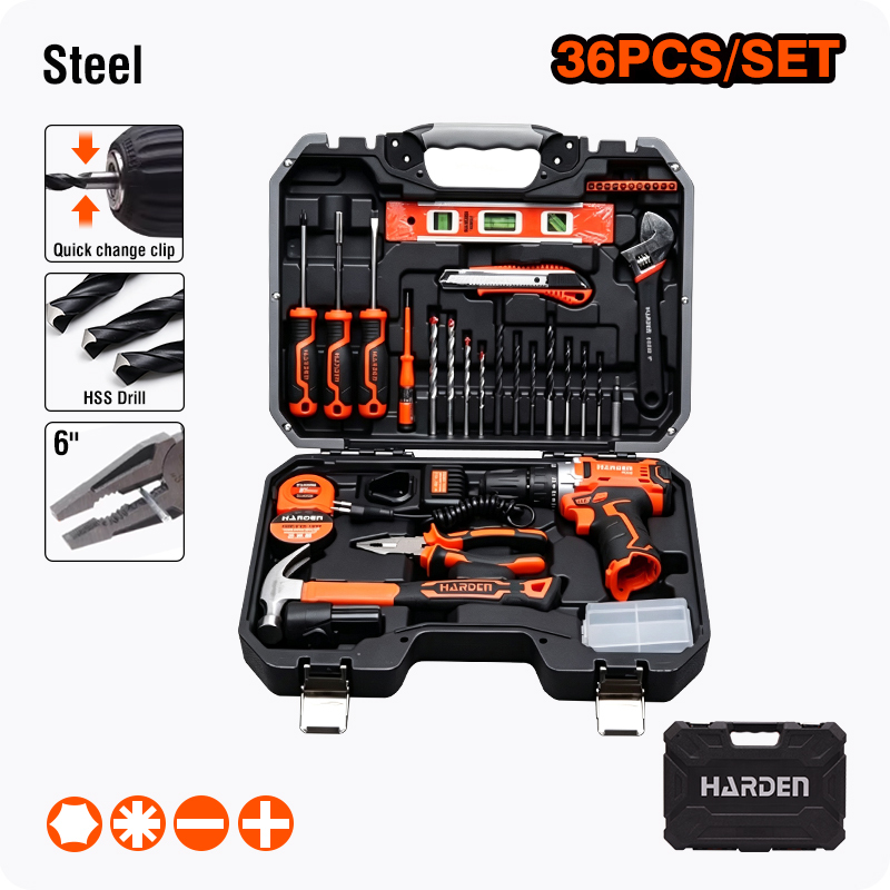 HARDEN Multi-Functional Household Hand 36Pcs Multi Functional Cordless