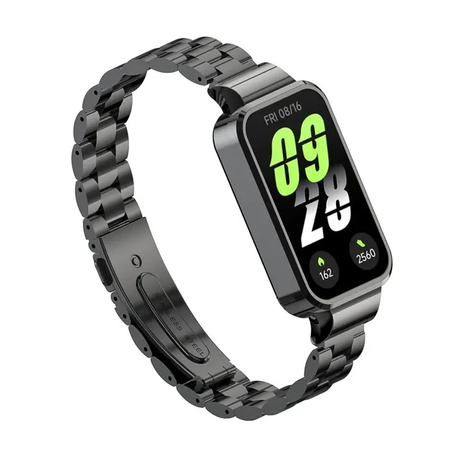 Stainless Steel Strap for Xiaomi Mi Band 9 Active 3