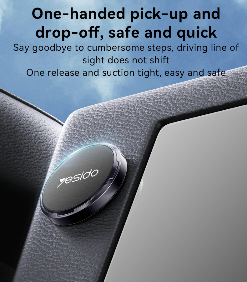Magnetic Car Phone Holder, Zinc Alloy 4