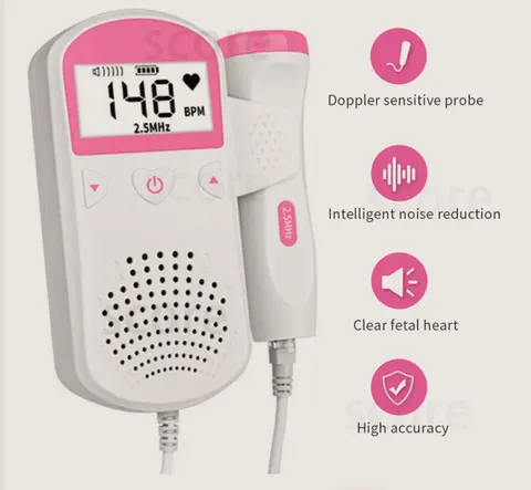 Fetal Heart Rate Monitor Home Pregnancy Baby Sound