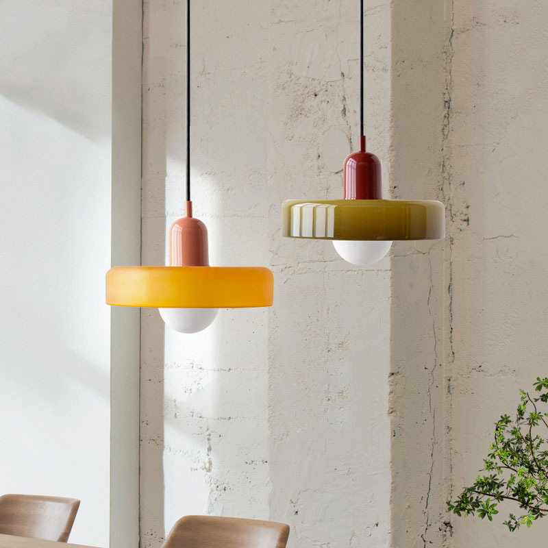 Memphis Style Modern Minimalist Glass Chandelier Creative Art