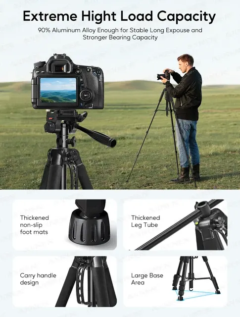 Aluminum Camera Tripod 3