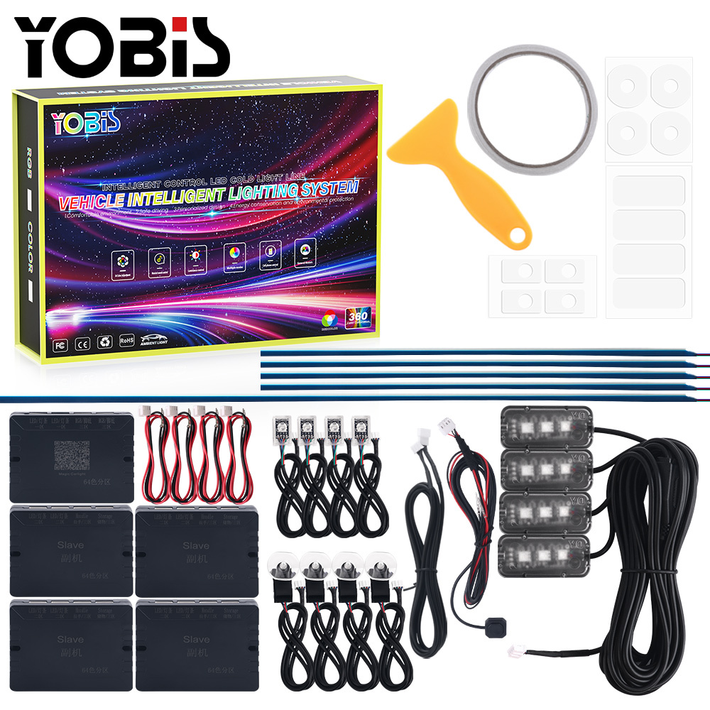 App-Controlled USB Car Ambient Strip Light