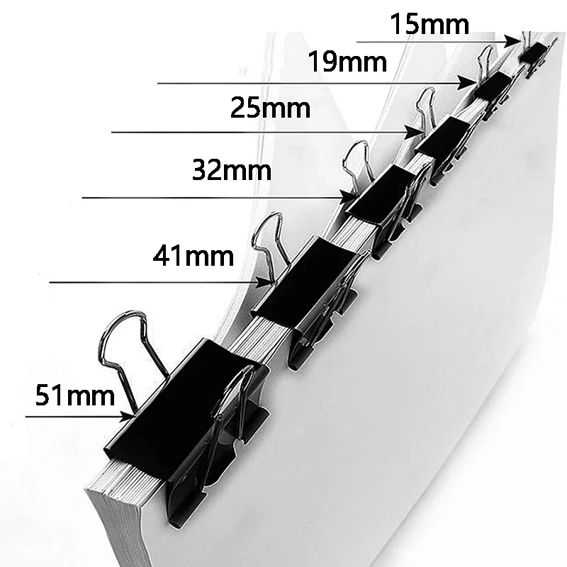5 Stücke Metall Binder Clips Papier Klemmen Notizen 4
