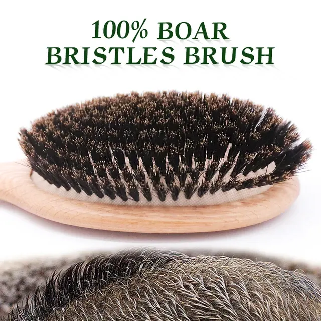 Boar Bristle Hairbrush 3