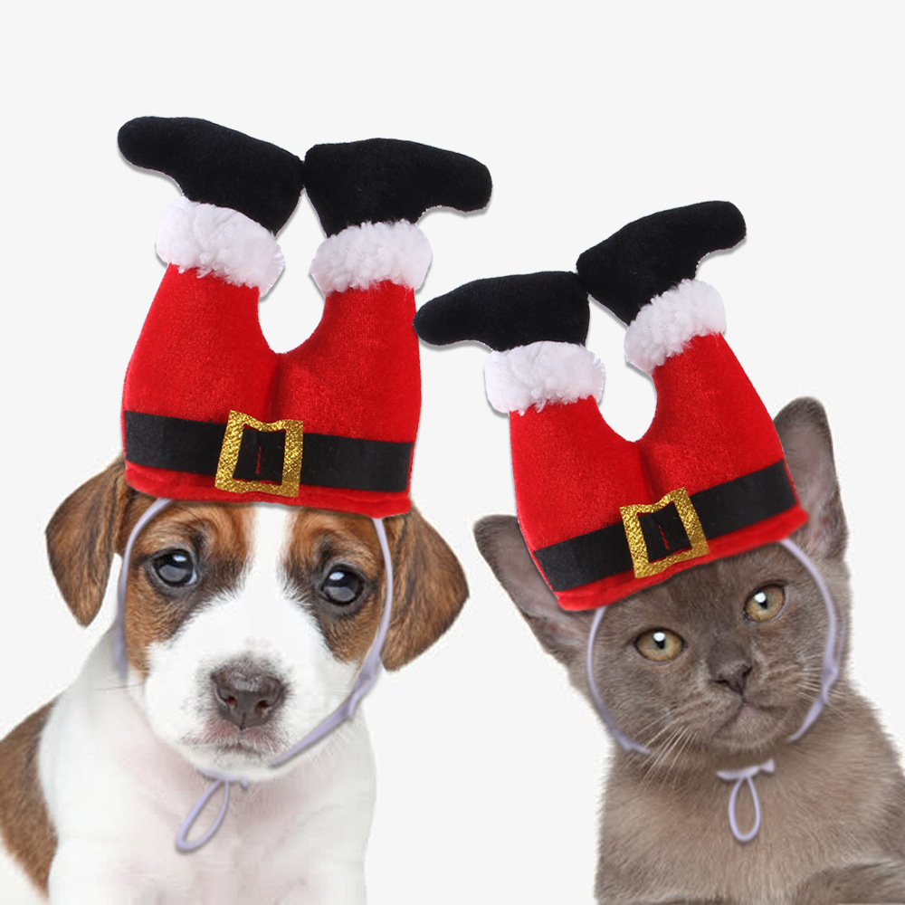 Funny Pet Christmas Santa Hat For Cats And