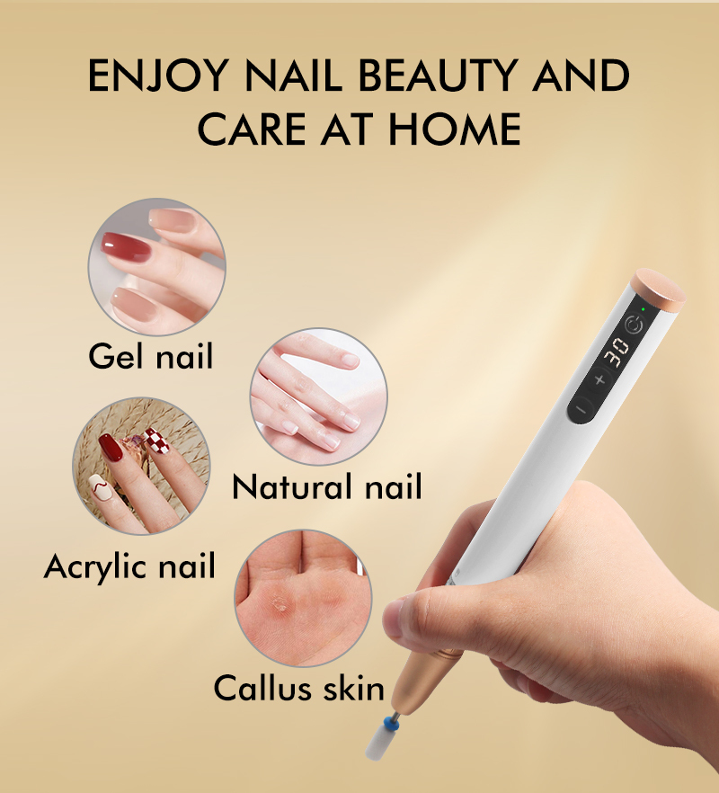 Wiederaufladbarer Profi-Nagelpolierer 30000 U/min 2