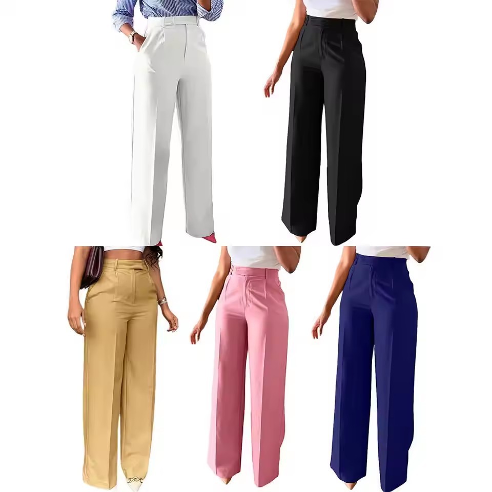 Women's High Waist Baggy Summer Pants
