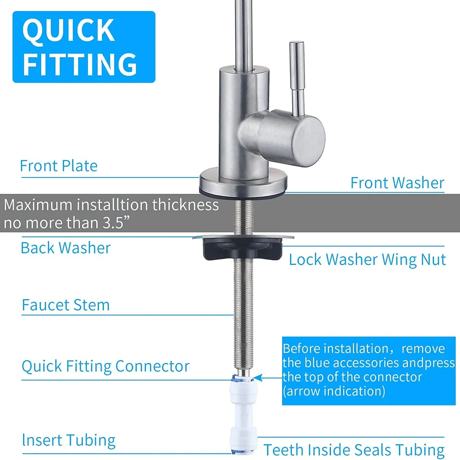 Lead-Free Kitchen Faucet for Reverse Osmosis 4