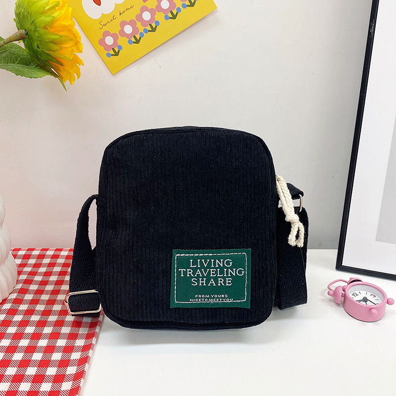 Mini Corduroy Crossbody Bag with Coin Pouch 2