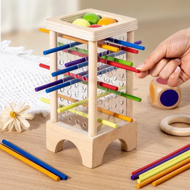 Wooden Stick Board Game Montessori Toy 4
